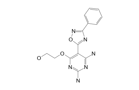 2-[2,6-diamino-5-(3-phenyl-1,2,4-oxadiazol-5-yl)pyrimidin-4-yl]oxyethanol