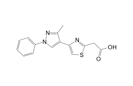 2-[4-(1-Phenyl-3-methylpyrazolyl)]-4-thiazolylacetic Acid