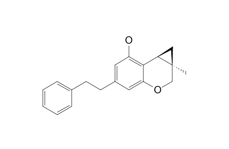 RADULANIN-I;3-METHYL-6-HYDROXY-8-(2-PHENYLETHYL)-3,5-CYCLOPROPANOCHROMAN