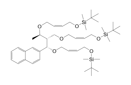 2-{(1S,2S,3R)-1,3-Bis-[(Z)-4-(tert-butyl-dimethyl-silanyloxy)-but-2-enyloxy]-2-[(Z)-4-(tert-butyl-dimethyl-silanyloxy)-but-2-enyloxymethyl]-butyl}-naphthalene