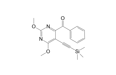 {2,6-Dimethoxy-5-[(trimethylsilyl)ethynyl]pyrimidin-4-yl}phenylmethanone