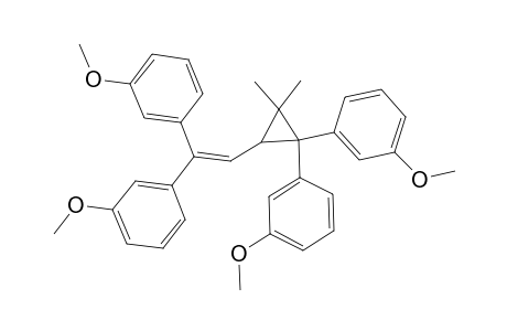 Benzene, 1,1'-[[2,2-bis(3-methoxyphenyl)-3,3-dimethylcyclopropyl]ethenylidene]bis[3-methoxy-