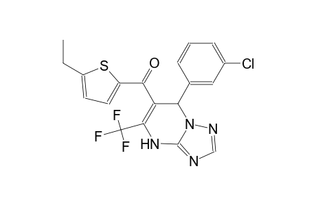 [7-(3-chlorophenyl)-5-(trifluoromethyl)-4,7-dihydro[1,2,4]triazolo[1,5-a]pyrimidin-6-yl](5-ethyl-2-thienyl)methanone