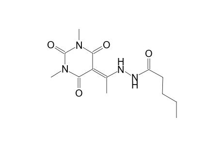 N'-[1-(1,3-dimethyl-2,4,6-trioxotetrahydro-5(2H)-pyrimidinylidene)ethyl]pentanohydrazide