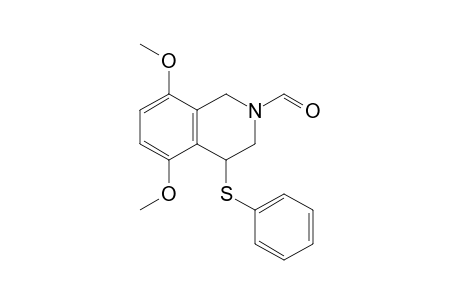 5,8-Dimethoxy-4-(phenylthio)-3,4-dihydro-1H-isoquinoline-2-carbaldehyde