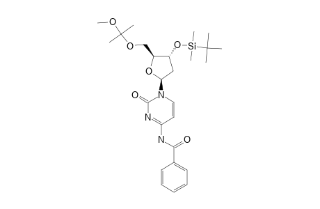 N-(4)-BENZOYL-5'-O-(1-METHOXY-1-METHYLETHYL)-3'-O-(TERT.-BUTYL-DIMETHYL-SILYL)-2'-DEOXY-CYTIDINE