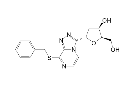 8-(Benzylthio)-3-(2'-deoxy-.alpha.-D-erythro-pentofuranosyl)-S-triazolo[4,3-a]- pyrazine
