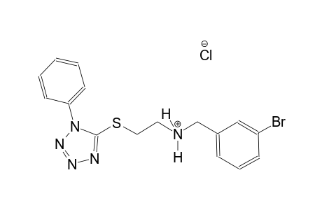 N-(3-bromobenzyl)-2-[(1-phenyl-1H-tetraazol-5-yl)sulfanyl]ethanaminium chloride