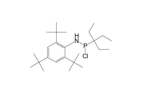 2,4,6-tritert-butyl-N-[chloranyl(3-ethylpentan-3-yl)phosphanyl]aniline