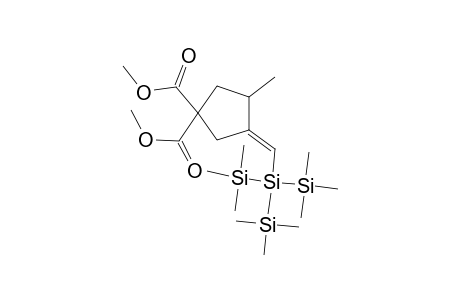 Dimethyl (E)-4-methyl-3-[(trimethylsilyl)silylmethylene]cyclopentane-1,1-dicarboxylate