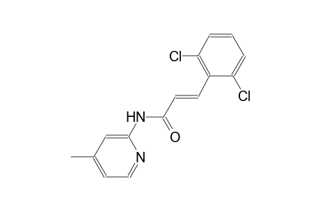 (2E)-3-(2,6-dichlorophenyl)-N-(4-methyl-2-pyridinyl)-2-propenamide