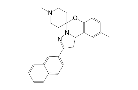 1',9-dimethyl-2-(naphthalen-2-yl)-1,10b-dihydrospiro[benzo[e]pyrazolo[1,5-c][1,3]oxazine-5,4'-piperidine]