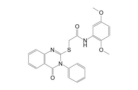 acetamide, 2-[(3,4-dihydro-4-oxo-3-phenyl-2-quinazolinyl)thio]-N-(2,5-dimethoxyphenyl)-