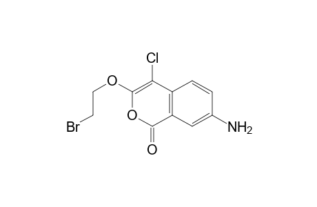 7-Amino-4-chloro-3-(2-bromoethoxy)isocoumarin