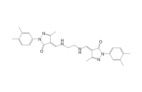 3H-pyrazol-3-one, 2-(3,4-dimethylphenyl)-4-[[[2-[[(E)-[1-(3,4-dimethylphenyl)-1,5-dihydro-3-methyl-5-oxo-4H-pyrazol-4-ylidene]methyl]amino]ethyl]amino]methylene]-2,4-dihydro-5-methyl-, (4E)-