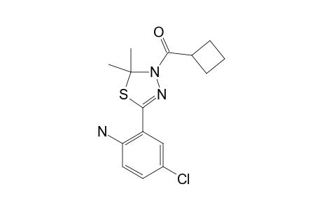 3-CYCLOBUTYLCARBONYL-5-(2-AMINO-5-CHLOROPHENYL)-2,2-DIMETHYL-2,3-DIHYDRO-1,3,4-THIADIAZOLE