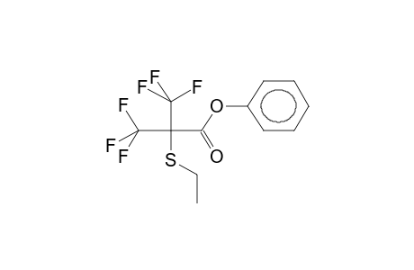 2-TRIFLUOROMETHYL-2-ETHYLTHIO-3,3,3-TRIFLUOROPROPANOIC ACID, PHENYLESTER