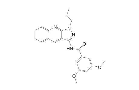 3,5-dimethoxy-N-(1-propyl-1H-pyrazolo[3,4-b]quinolin-3-yl)benzamide