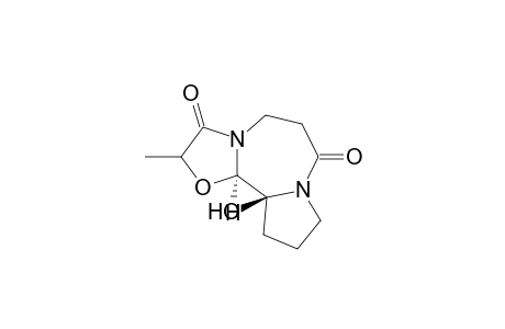 5H,9H-Oxazolo[3,2-a]pyrrolo[2,1-c][1,4]diazepine-3,7(2H,6H)-dione, tetrahydro-11b-hydroxy-2-methyl-, (1R-trans)-