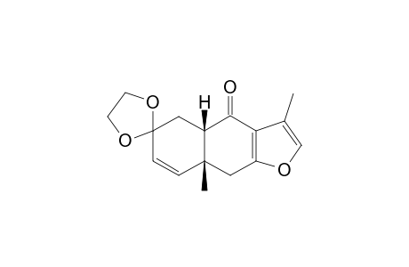 (4'aS,8'aR)-3',8'a-dimethyl-4'-spiro[1,3-dioxolane-2,6'-5,9-dihydro-4aH-benzo[f]benzofuran]one