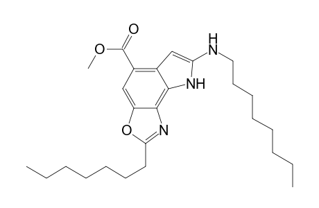 Methyl 7-(n-octylamino)-2-n-heptylpyrrolo[2,3-e]benzoxazole-5-carboxylate