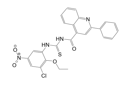 N-(3-chloro-2-ethoxy-5-nitrophenyl)-N'-[(2-phenyl-4-quinolinyl)carbonyl]thiourea