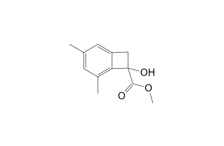 7-Hydroxy-3,5-dimethyl-bicyclo[4.2.0]octa-1,3,5-triene-7-carboxylic acid methyl ester