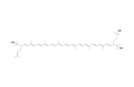 3,4,3',4'-Tetradehydro-1,2,1',2'-tetrahydro-2-(3"-hydroxy-3"-methylbutyl)-2'-(3"-methylbut-2"-enyl)-.psi.,.psi.-carotene-1,1'-diol