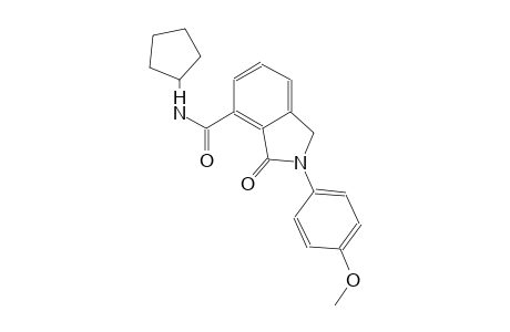 N-cyclopentyl-2-(4-methoxyphenyl)-3-oxo-4-isoindolinecarboxamide