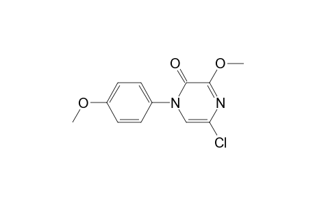 2(1H)-Pyrazinone, 5-chloro-3-methoxy-1-(4-methoxyphenyl)-