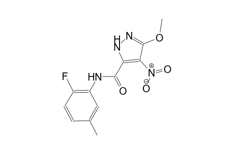 N-(2-fluoro-5-methylphenyl)-3-methoxy-4-nitro-1H-pyrazole-5-carboxamide
