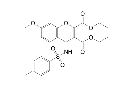 Diethyl 7-methoxy-4-(p-toluenesulfonamido)-4H-chromene-2,3-dicarboxylate