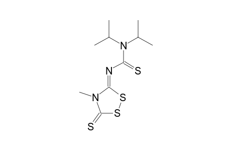 5-[(DIISOPROPYLTHIOCARBAMOYL)IMINO]-4-METHYL-1,2,4-DITHIAZOLIDINE-3-THIONE