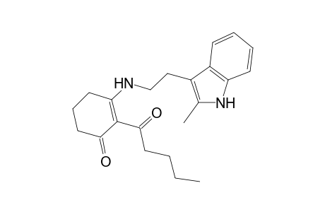 3-[2-(2-methyl-1H-indol-3-yl)ethylamino]-2-(1-oxopentyl)-1-cyclohex-2-enone