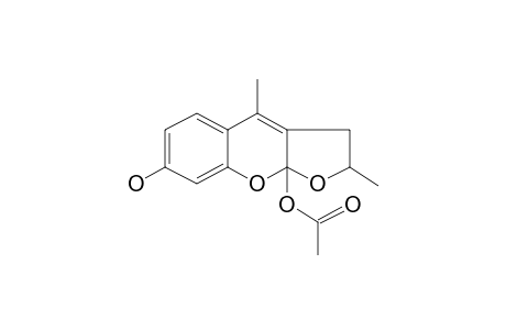 Acetic acid 7-hydroxy-2,4-dimethyl-2,3-dihydro-1,9-dioxa-cyclopenta[b]naphthalen-9a-yl ester