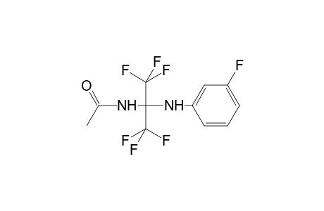 Acetamide, N-[2,2,2-trifluoro-1-[(3-fluorophenyl)amino]-1-(trifluoromethyl)ethyl]-