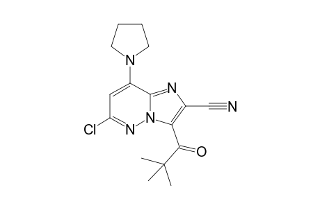 6-Chloro-3-pivaloyl-8-(pyrrolidin-1-yl)imidazo[1,2-b]pyridazine-2-carbonitrile