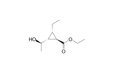 (1R*,2R*,3S*,1'R*)-Ethyl 2-(1-Hydroxyethyl)-3-ethylcyclopropane carboxylate