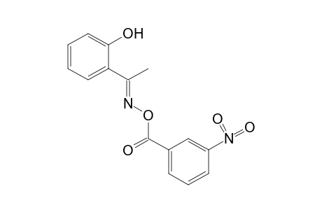 2'-HYDROXYACETOPHENONE, O-(m-NITROBENZOYL)OXIME