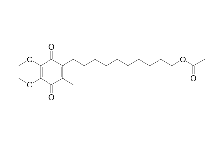 10-(4,5-dimethoxy-2-methyl-3,6-dioxo-cyclohexa-1,4-dien-1-yl)decyl acetate