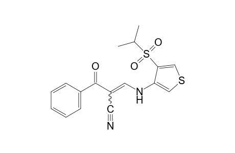 2-benzoyl-3-{[4-(isopropylsulfonyl)-3-thienyl]amino}acrylonitrile