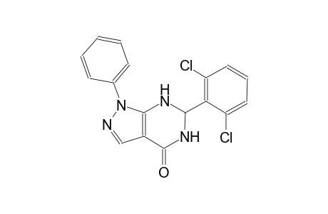 6-(2,6-dichlorophenyl)-1-phenyl-1,5,6,7-tetrahydro-4H-pyrazolo[3,4-d]pyrimidin-4-one