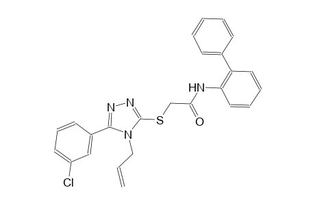 2-{[4-allyl-5-(3-chlorophenyl)-4H-1,2,4-triazol-3-yl]sulfanyl}-N-[1,1'-biphenyl]-2-ylacetamide