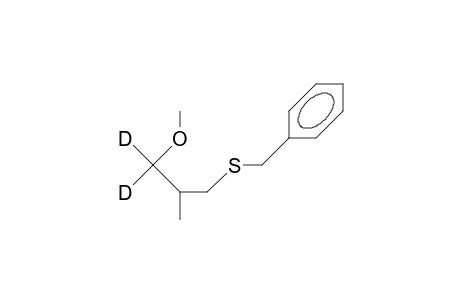 3-Benzylthio-1,1-dideuterio-2-methyl-propyl methyl ether