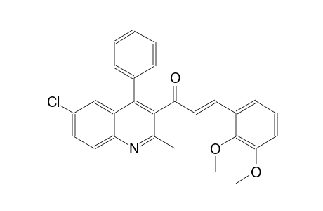 (2E)-1-(6-chloro-2-methyl-4-phenyl-3-quinolinyl)-3-(2,3-dimethoxyphenyl)-2-propen-1-one