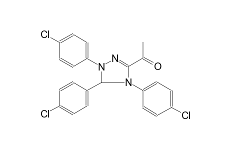 ethanone, 1-[1,4,5-tris(4-chlorophenyl)-4,5-dihydro-1H-1,2,4-triazol-3-yl]-