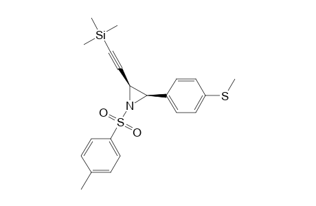 cis-N-Tosyl-3-(p-methylthiophenyl)-2-(.beta.-(trimethylsilyl)acetylenyl)aziridine