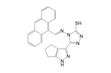 4-{[(E)-9-anthrylmethylidene]amino}-5-(1,4,5,6-tetrahydrocyclopenta[c]pyrazol-3-yl)-4H-1,2,4-triazole-3-thiol