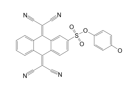 2-(4-Hydroxyphenyloxysulfonyl)-13,13,14,14-tetracyanoanthraquinodimethane