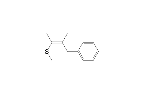 Benzene, [2-methyl-3-(methylthio)-2-butenyl]-, (E)-